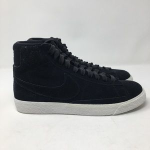 Nike Blazer Mid Black Suede 6.5Y /Womens 8/mens 6.5